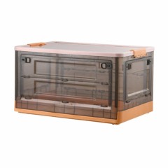 대형 90L 블랙투명 리빙 폴딩박스 (오렌지)